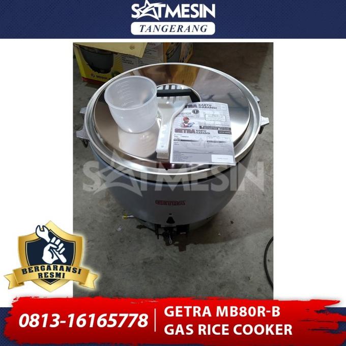 Jual GETRA COMMERCIAL GAS RICE COOKER MB80RB MEMASAK NASI DENGAN GAS