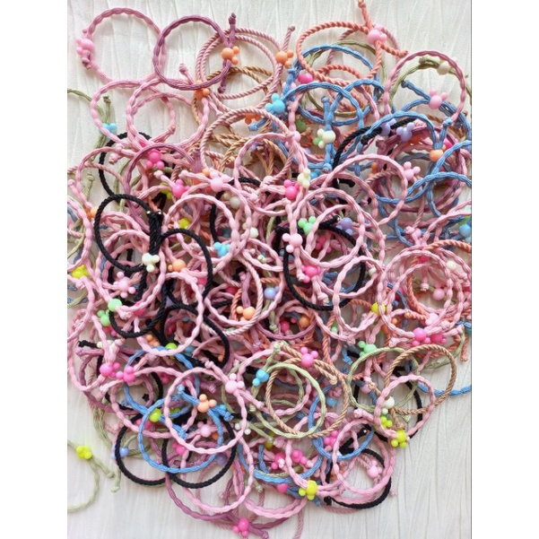 Jual Ikat Rambut Tali Boba Elastis & Tali Ulir Elastia Ukuran 2,5 mm ...