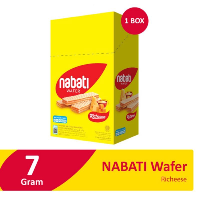 Jual BOX - Nabati Wafer Richeese 20x7g Keju | Shopee Indonesia
