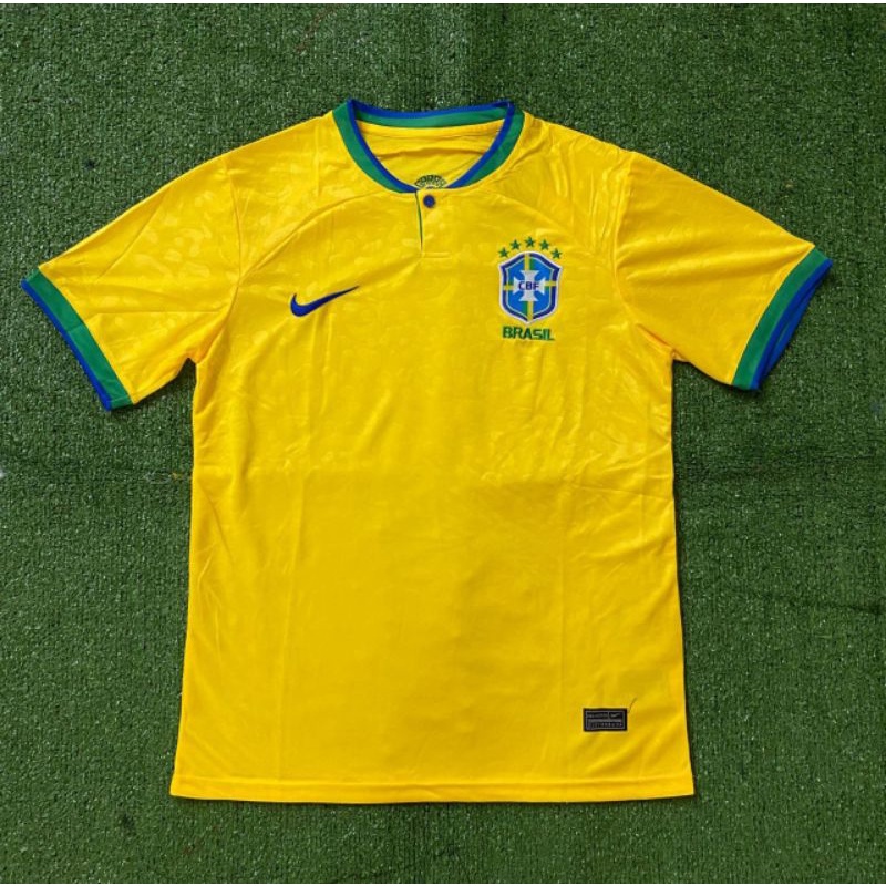 Jual Jersey Bola Grade Ori Brazil Home Kuning World Cup 2022 / 2023 ...