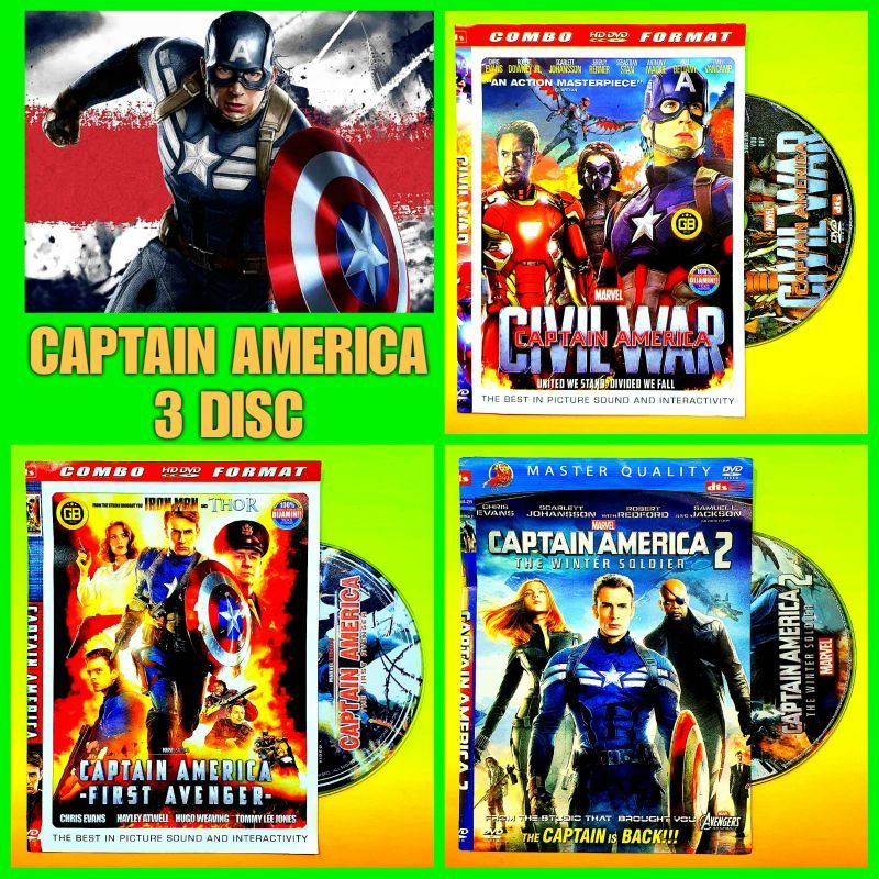 Jual Kaset Film Captain America Shopee Indonesia 