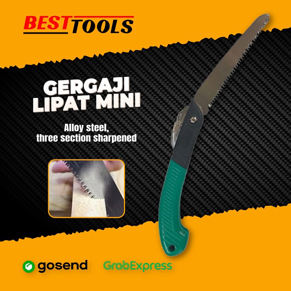 Jual Gergaji Lipat Mini Potong Dahan Ranting Kayu Pohon / Pruning ...