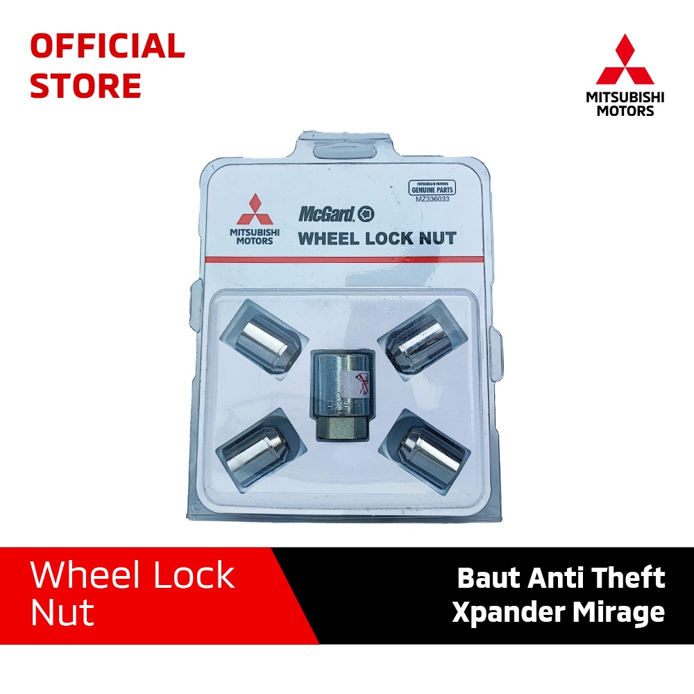 Jual Mitsubishi Motors Wheel Lock Nut Baut Anti Theft Xpander Mirage