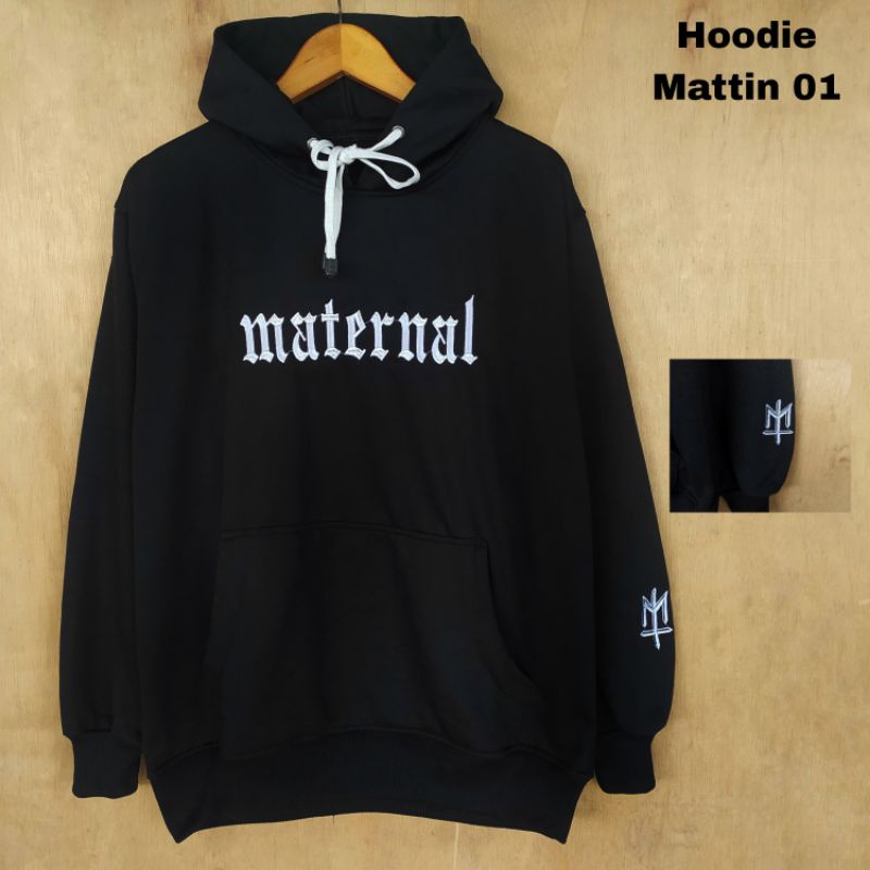 Jual Hoodie Maternal Disaster Original Black Bordir Shopee Indonesia