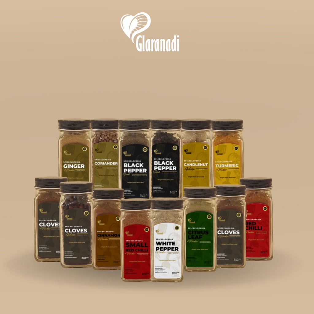 Jual GLARANADI Bumbu Dapur Bubuk Lengkap / Garam Lada Paprika Jahe