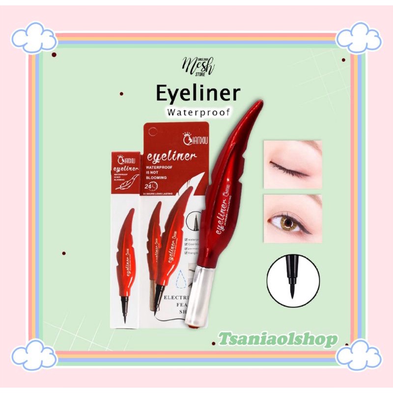 Jual PROMO EYELINER QIANXIU DAUN MERAH WATERPROOF Shopee Indonesia