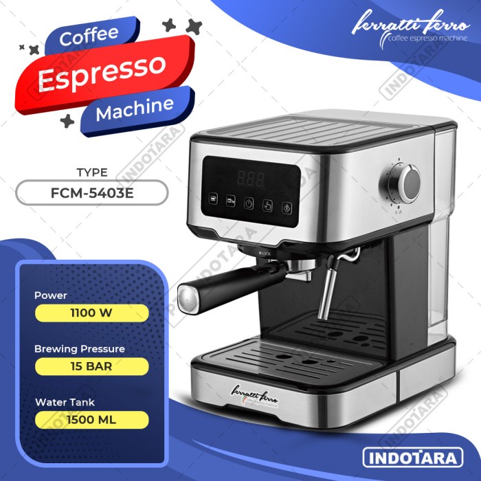 Jual NEW Mesin Kopi Espresso / Espresso Machine Ferratti Ferro FCM ...