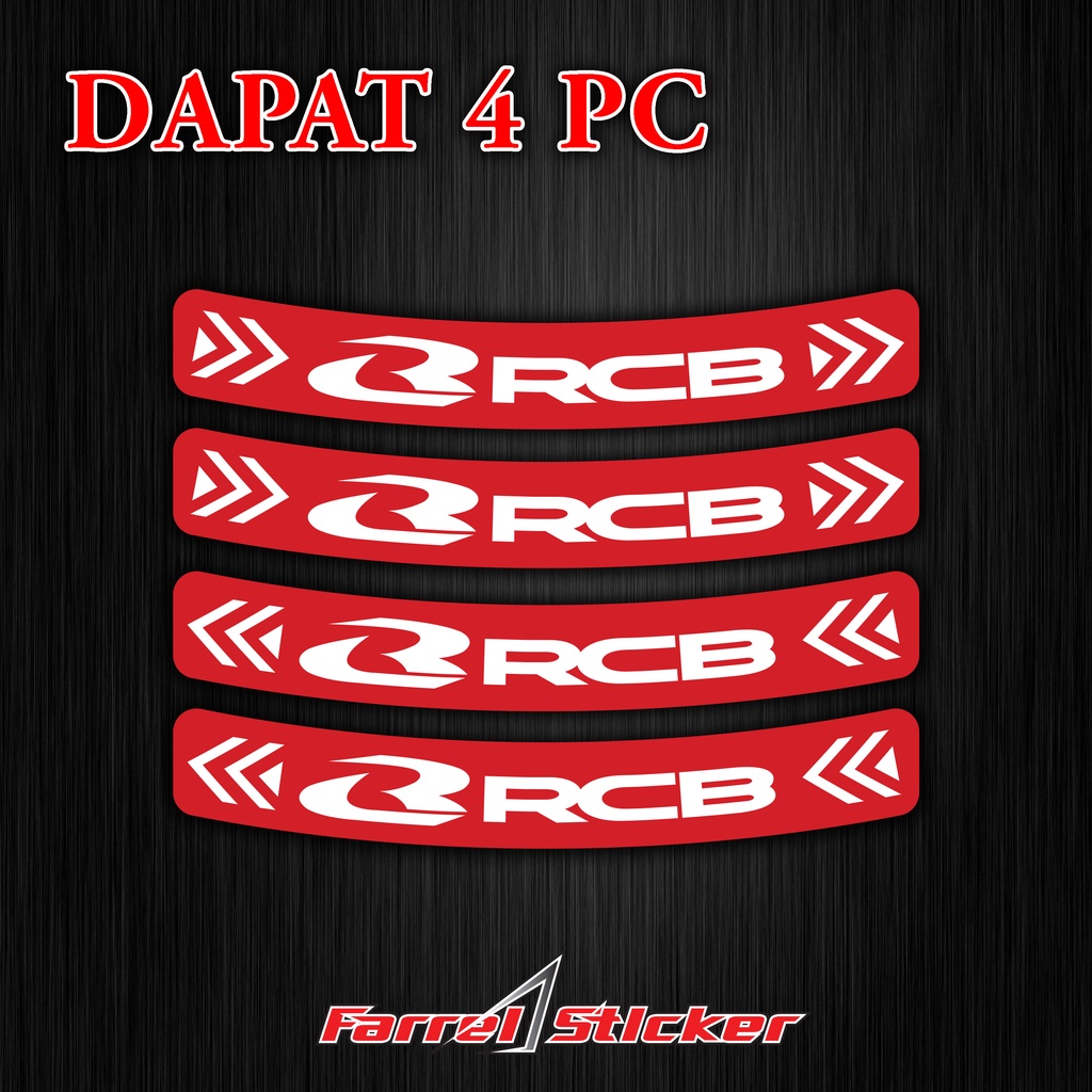 Jual sticker velg RCB stiker RIM Racing Boy PrintCut | Shopee Indonesia