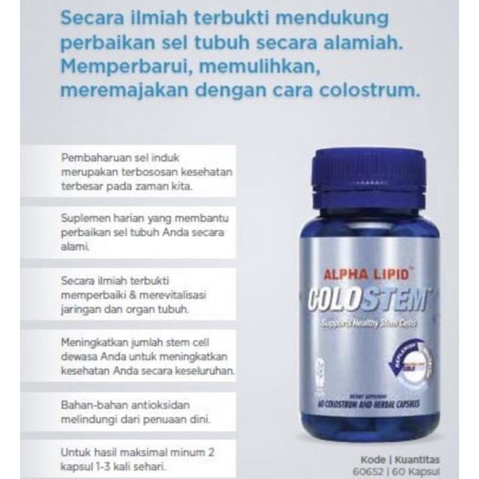 Jual Stem Cell Alpha Lipid Colostem | Shopee Indonesia