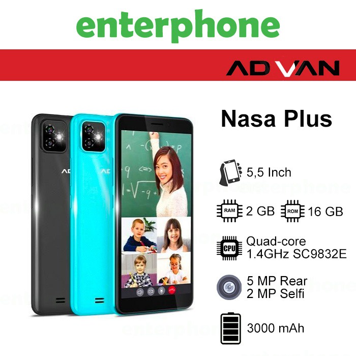Jual Advan Nasa Plus Ram 2Gb Internal 16Gb Garansi Resmi | Shopee Indonesia