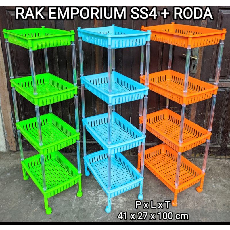 Jual RAK EMPORIUM SS4 + RODA 1/ RAK SERBAGUNA | Shopee Indonesia