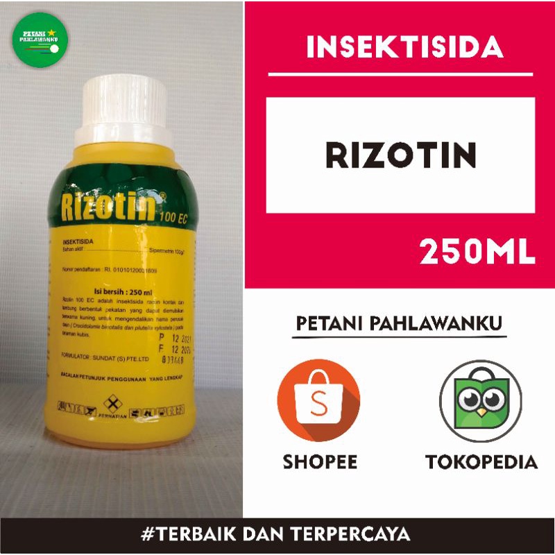 Jual RIZOTIN 100 EC 250ml ( insektisida ) | Shopee Indonesia