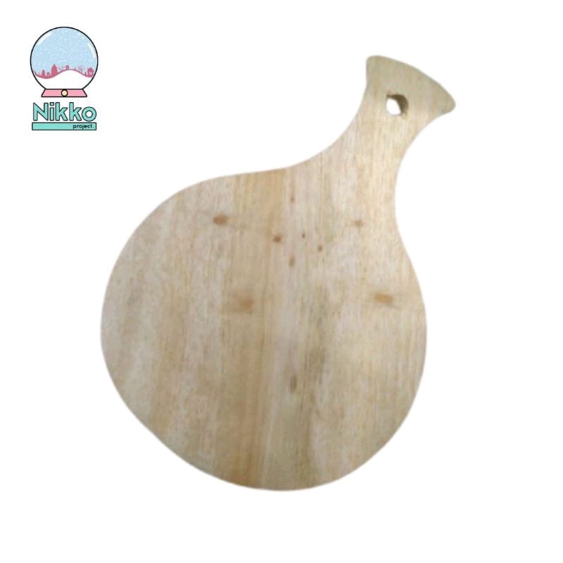 Jual Talenan Kayu Mini - Talenan Kecil Bulat - Wooden Cutting Board ...