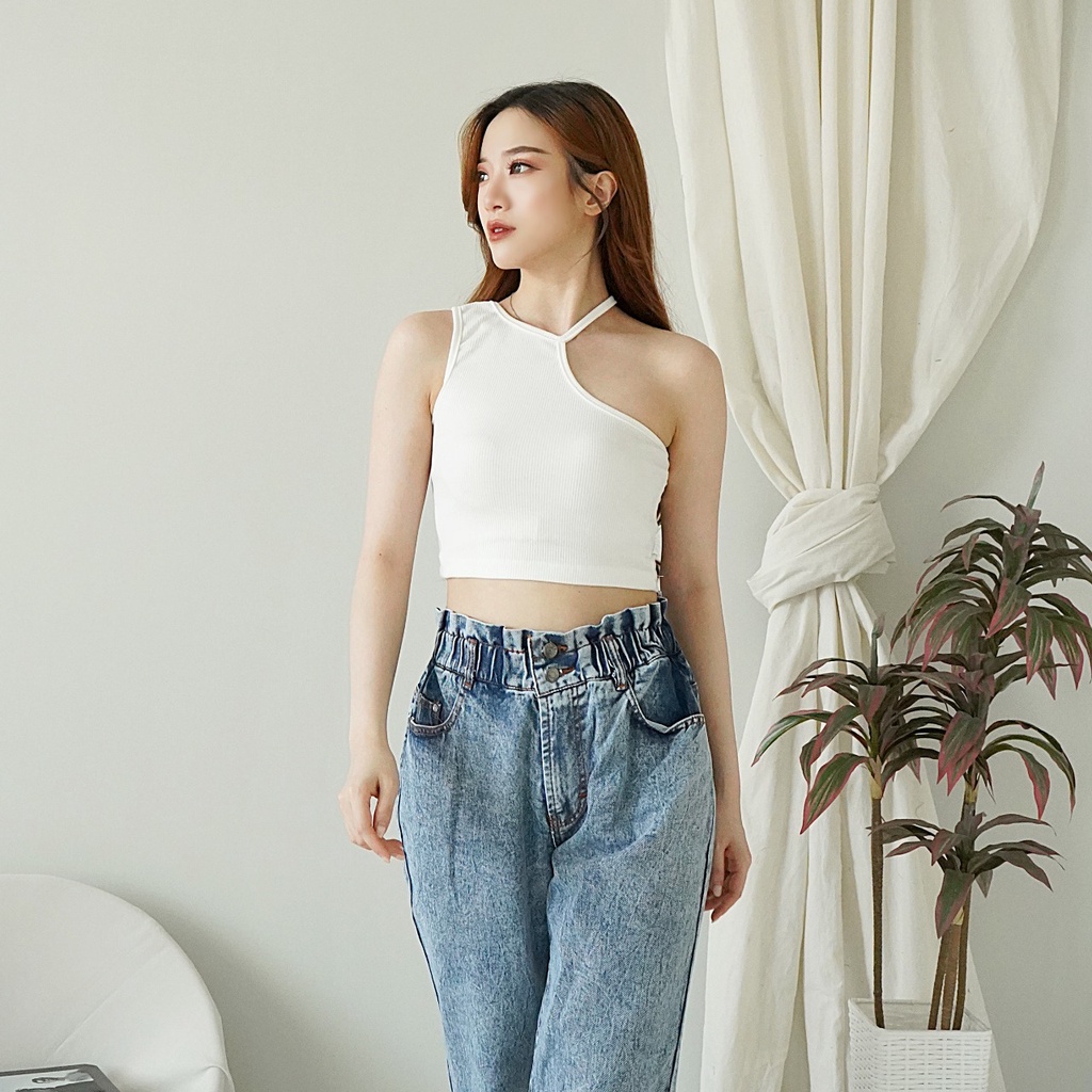 Jual Tanktop Rajut Crop Tank Top Knit Rib Baju Kaos Atasan Wanita 153 ...