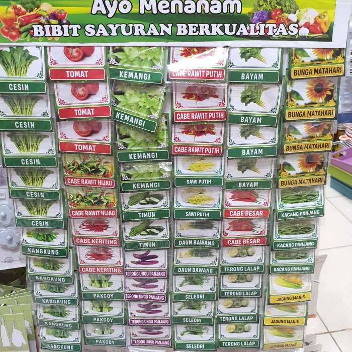 Jual Benih Bibit Tanaman Sayuran Unggul Organik Eceran | Shopee Indonesia