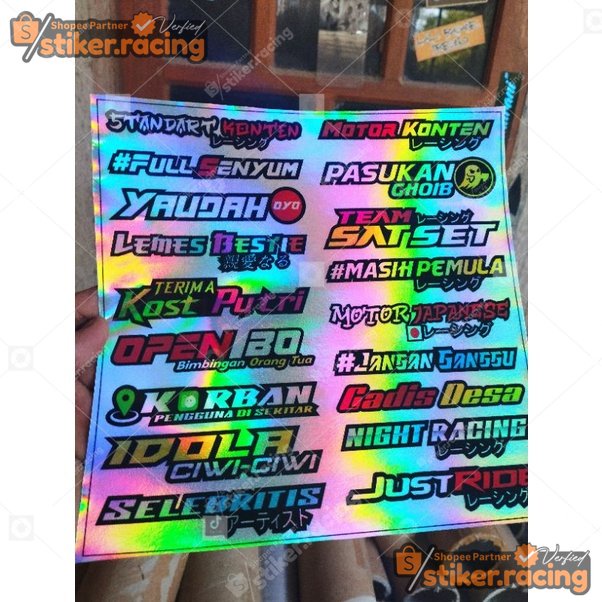 Jual STICKER PACK KATA KATA VIRAL STIKER RACING STIKER HELM STIKER ...