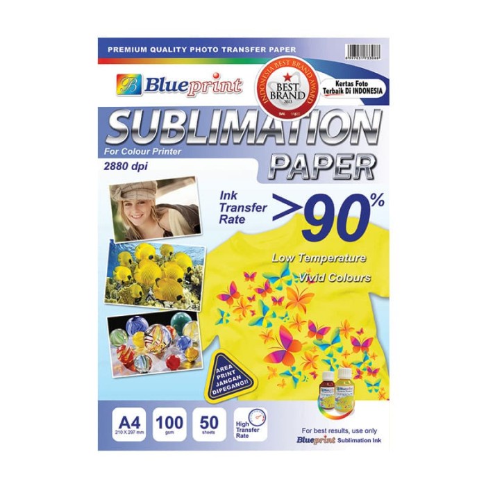 Jual Blueprint Sublimation Paper - Kertas Sublim A4 | Shopee Indonesia