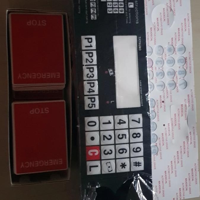 Jual Sticker keypad Tatsuno GSA / GDA yg diembos bulat di bagian keypad ...