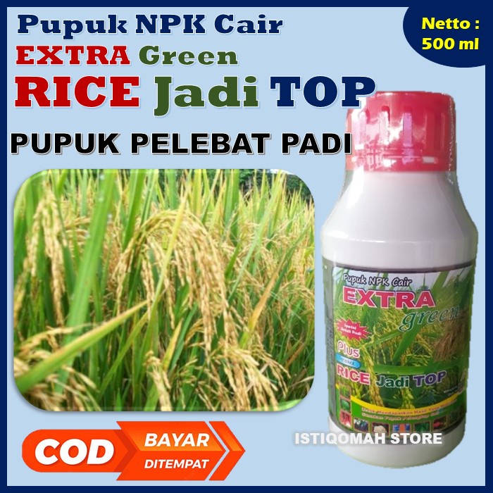 Jual Pupuk Pelebat Buah Padi RICE JADI TOP 500ML Obat Semprot Padi Pupuk Npk Cair Pupuk Padi