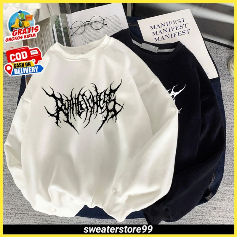 Jual Sweater Crewneck Ruthless Distro Pria Wanita Switer Cn Art Cowo ...