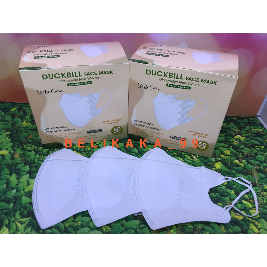 Jual MASKER DUCKBILL HITAM PUTIH 3 PLY GARIS EMBOS ISI 50 PCS TANPA BOX ...