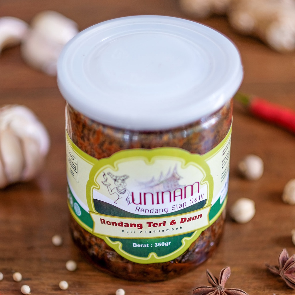 Jual UniNam Rendang Teri Daun 350gr Lauk Siap Saji Praktis Tanpa ...