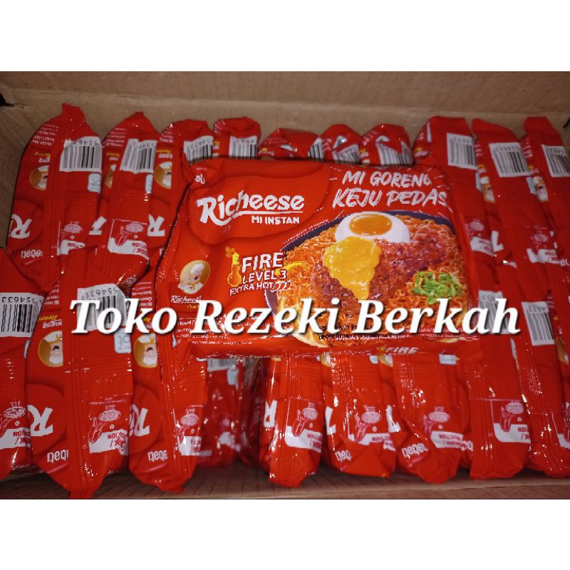 Jual Richeese Mie instan Mie goreng Richeese keju viral level 3 ...