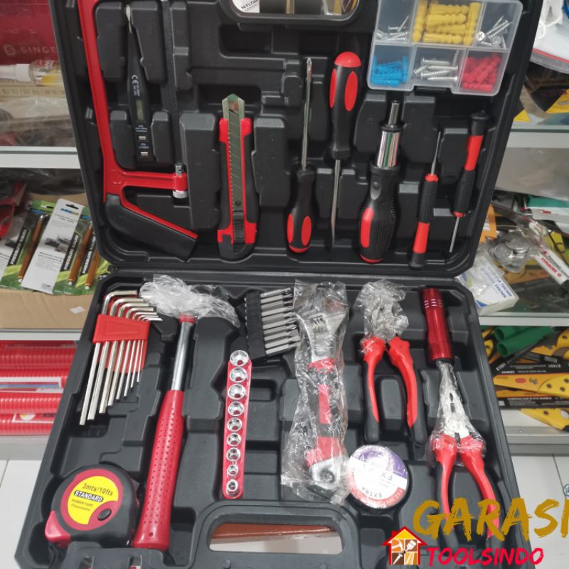 Jual Tool Kit Set 102 Pcs Toolset Perkakas Toolkit Toolbox Kit Kunci ...