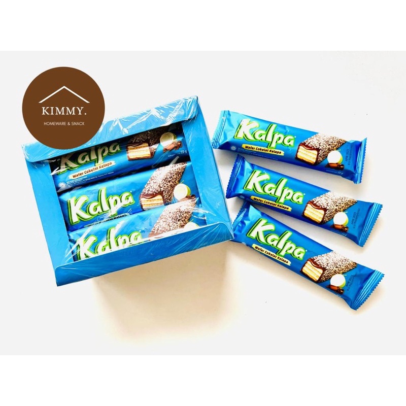 Jual KALPA 1 BOX ISI 12 PCS / KALPA WAFER COKELAT KELAPA / WAFER MAYORA ...