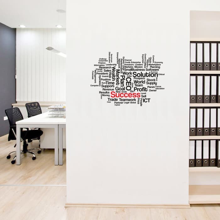 Jual Stiker Sukses Quotes Dinding Kaca Rumah Kantor Sticker Kafe Word ...