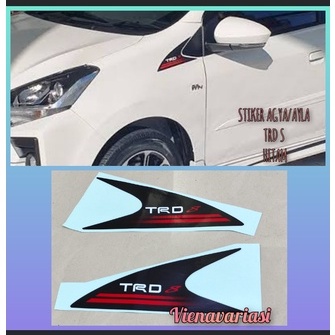 Jual Stiker Mobil Sticker Toyota Agya/Ayla TRD S Depan Samping Kaca ...