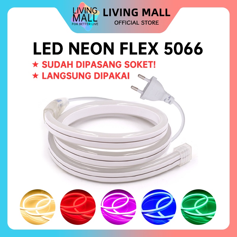 Jual Paket Lampu Strip Led Neon Flex V Ip Waterproof Lengkap