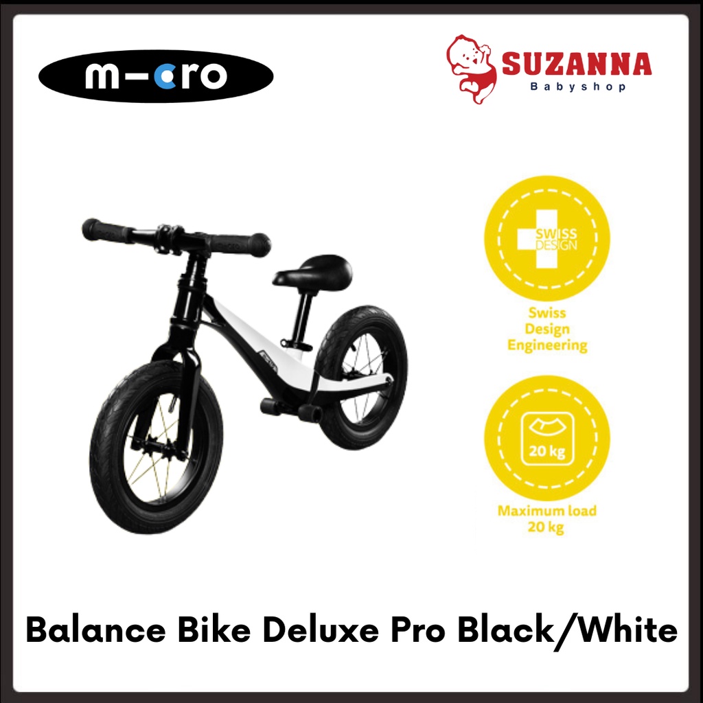 Jual Micro Balance Bike Deluxe Pro Black/White Shopee Indonesia