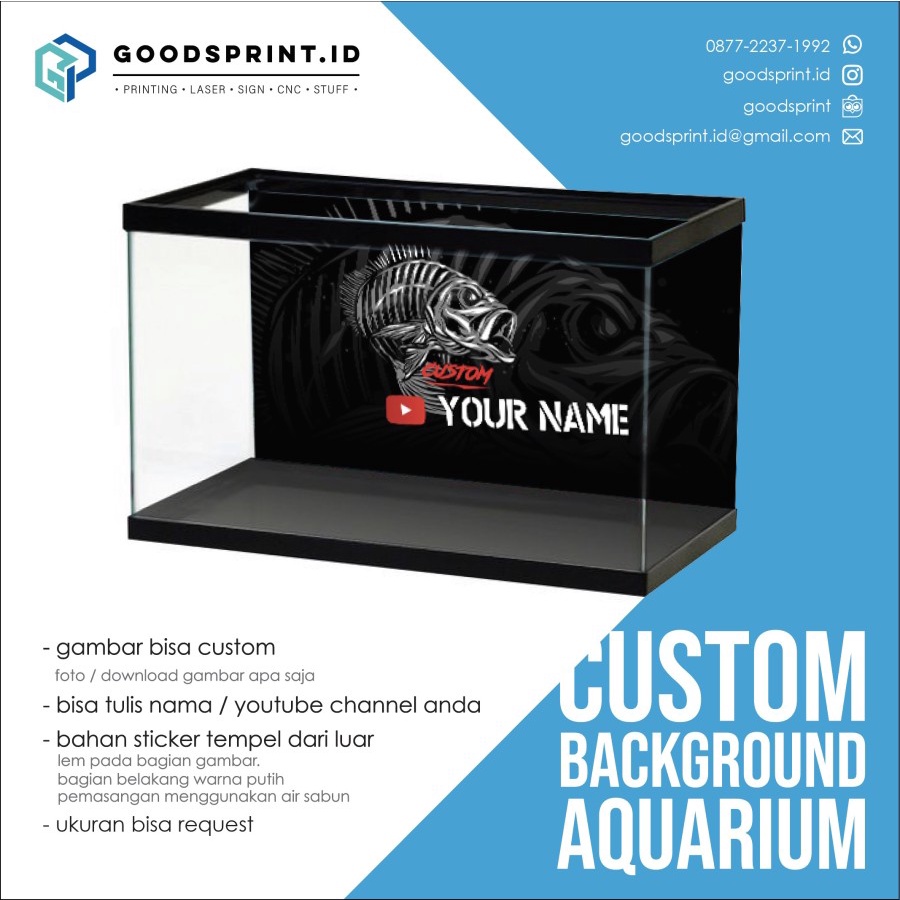 Jual Sticker Background Aquarium Wallpaper Akuarium Custom Stiker Kaca Aquarium Shopee Indonesia