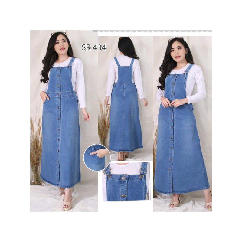 Jual WHITE_JEANS ORIGINAL BAJU ROK OVERALL JUMPSUIT JUMPER KODOK MONYET