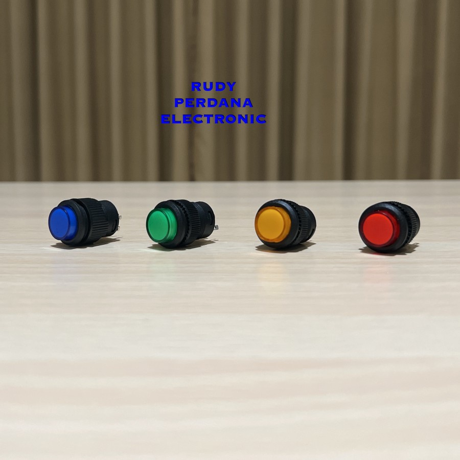 Jual SWITCH PUSH BUTTON SAKLAR ON OFF 4 PIN BULAT 3A 250V 5A 30V R16 ...