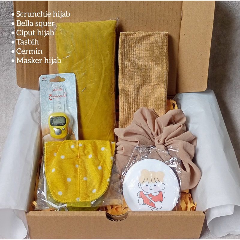 Jual VARIAN KUNING/ Hampers UNDER 50 RIBU / Hampers hijab / kado ulang