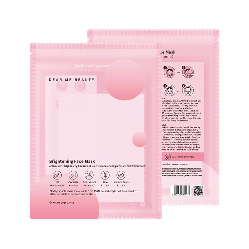 Jual Dear Me Beauty Brightening Face Mask 2 Niacinamide + Vitamin C