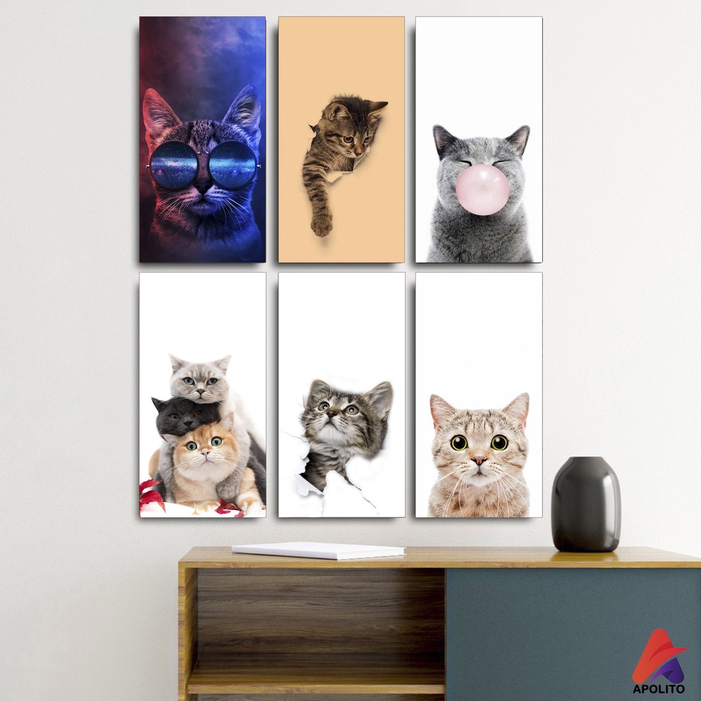 Jual APOLITO HIASAN DINDING KUCING (10X20 CM) PAJANGAN WALL DECOR ...