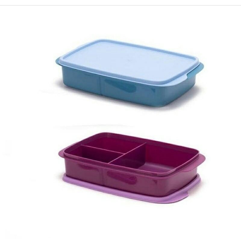 Jual Lunch Box Cool Teen Biru original Tupperware per satuan | Shopee ...