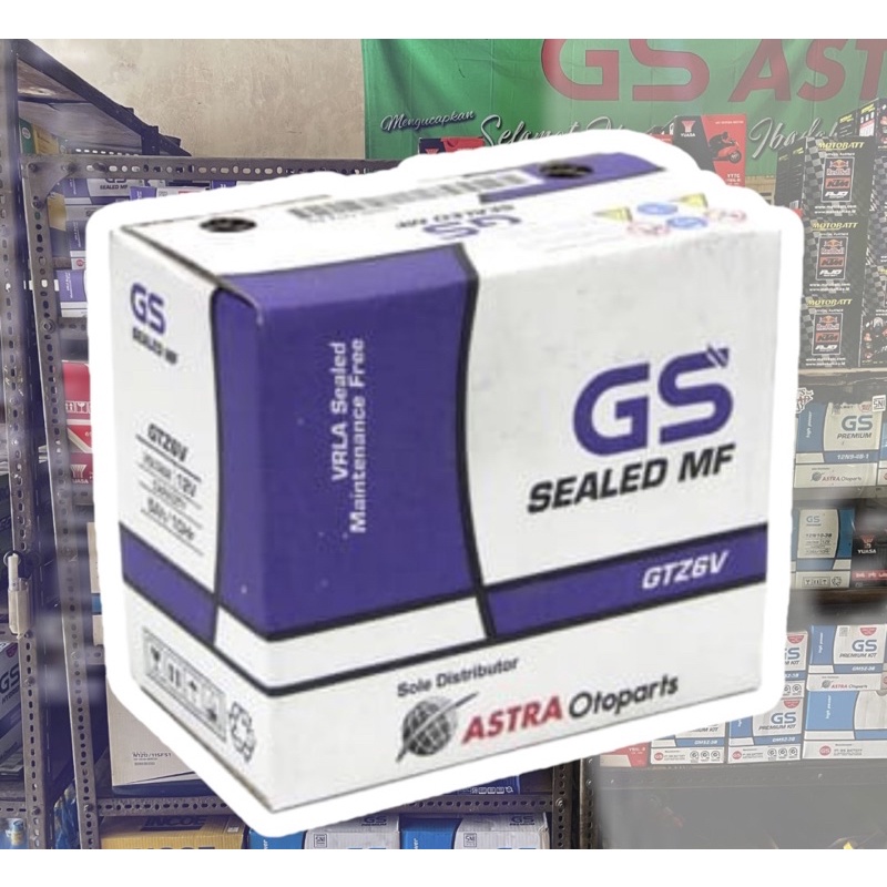 Jual Aki Motor Kering GS ASTRA AKI GTZ-6V [Sealed MF-Idling Stop