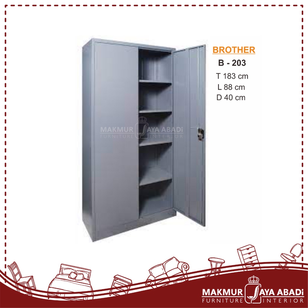 Jual Lemari Arsip / Cupboard 2 Pintu / Lemari Arsip Brother / Lemari ...