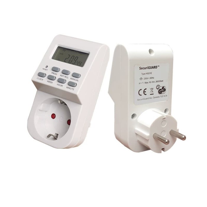 Jual Timer Digital Murah Home Safe 20 Program Stop Kontak | Shopee ...