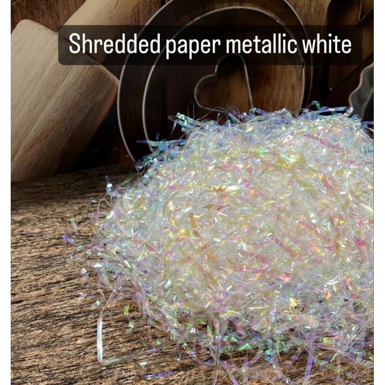 Jual shredded paper metallic color warna kertas cacah metalik serut ...