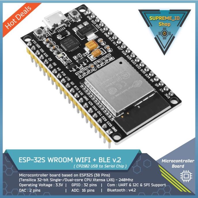 Jual Esp Esp Wroom Wifi Ble Iot Development Board Pin Cp