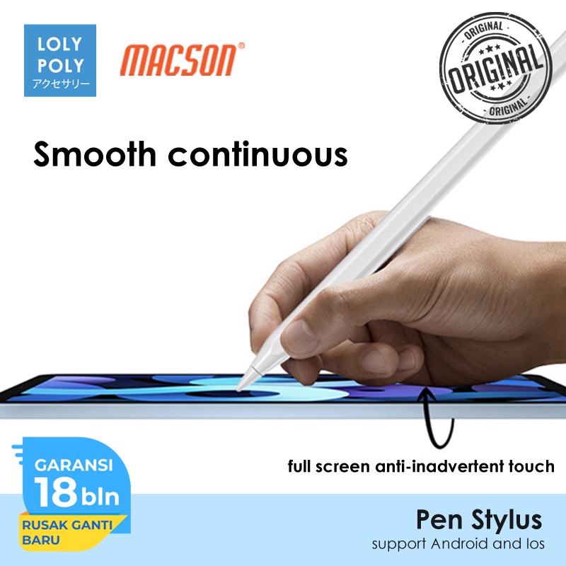 Jual Lolypoly Pen Stylus Universal Support For Android and Ios | Shopee ...