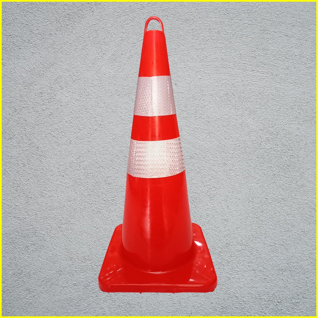 Jual Safety Traffic Cone PVC Rubber 70cm / Kerucut Lalu Lintas ...