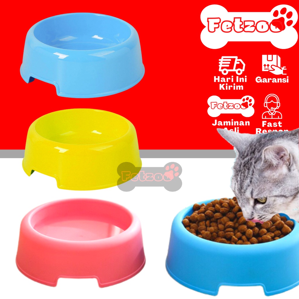 Jual Tempat Makan Minum Anjing Kucing Single Plate Mangkok Kucing ...