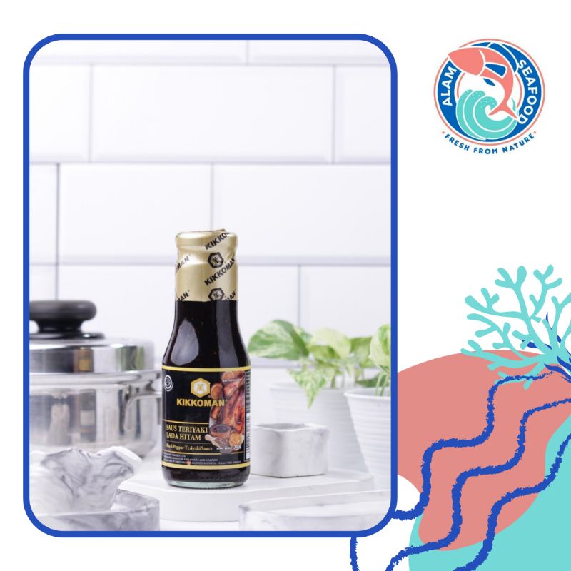 Jual Kikkoman Teriyaki Lada Hitam Sauce Halal Botol Gr Shopee