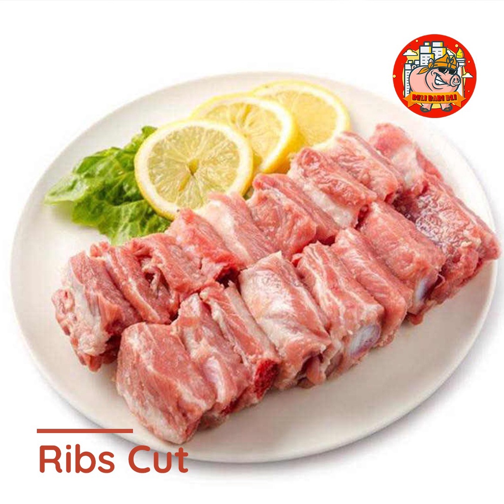 Jual SPARE PORK RIBS IGA MURNI BAKUT PREMIUM DAGING BABI BALI POTONG ...